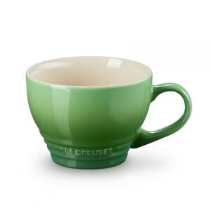 Set of 2! Le Creuset 14 oz bistro mugs in bamboo green